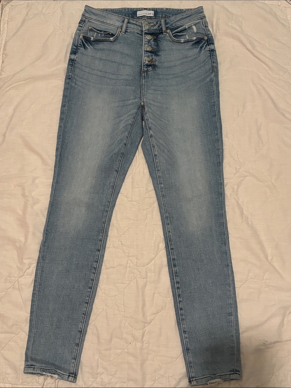 LOFT Skinny Jeans — Light Blue Wash